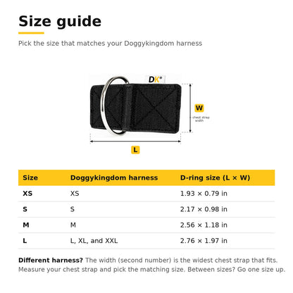 No-Pull Front D-Ring Attachment