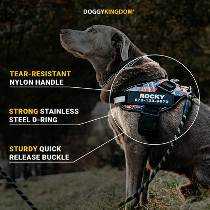 Lifetime Warranty Personalized NO PULL Harness