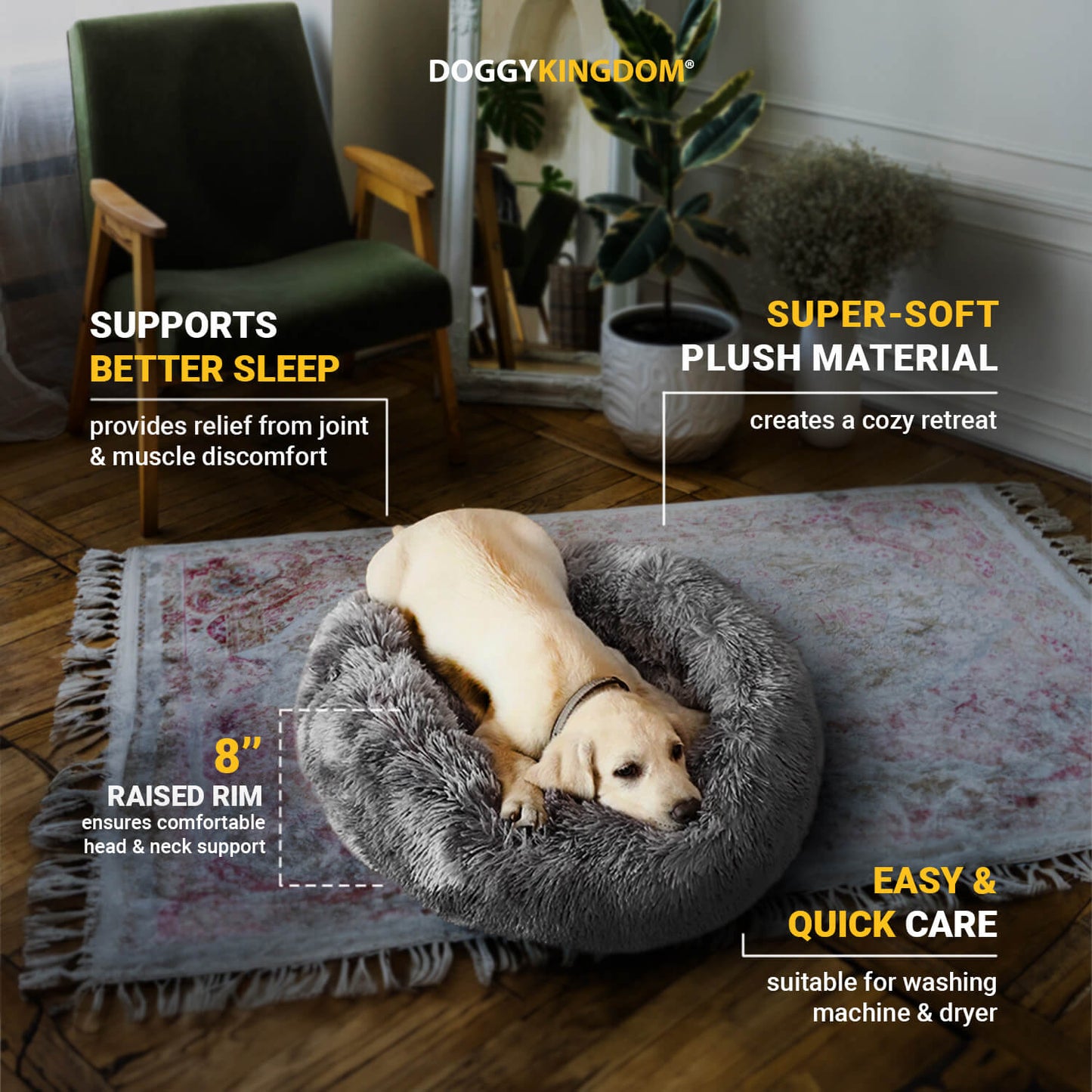 Plush Cuddler Pillow Bed