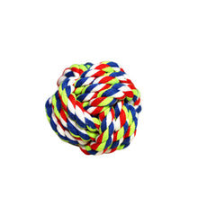 Preview Image: Multi-Color cotton dog toy ball to play and clean their teeth with health and act benefits