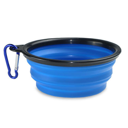 Portable and Collapsible Silicone Dog Travel Bowl