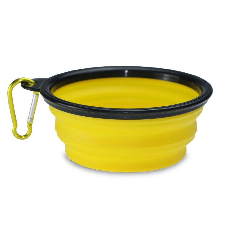 Portable and Collapsible Silicone Dog Travel Bowl