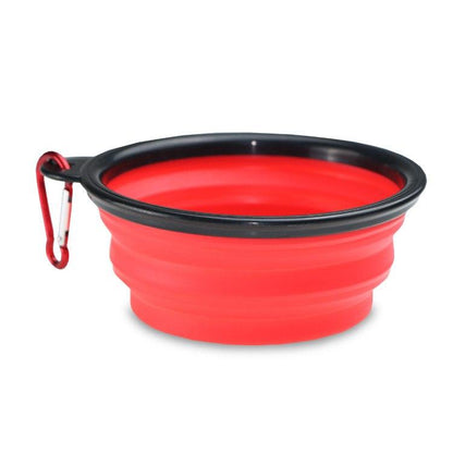 Portable and Collapsible Silicone Dog Travel Bowl