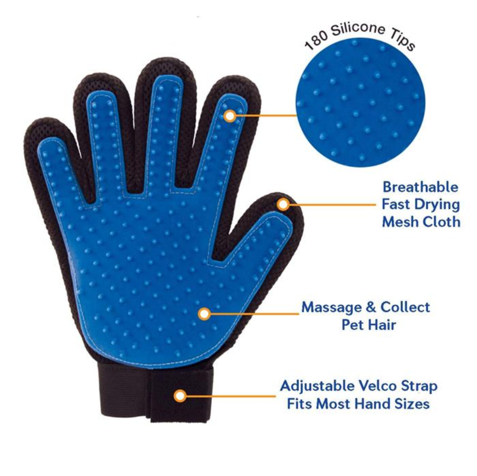 Gentle Deshedding Dog Brush Glove