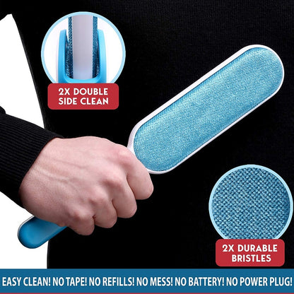 How to use the fur brush pet hair remover. 